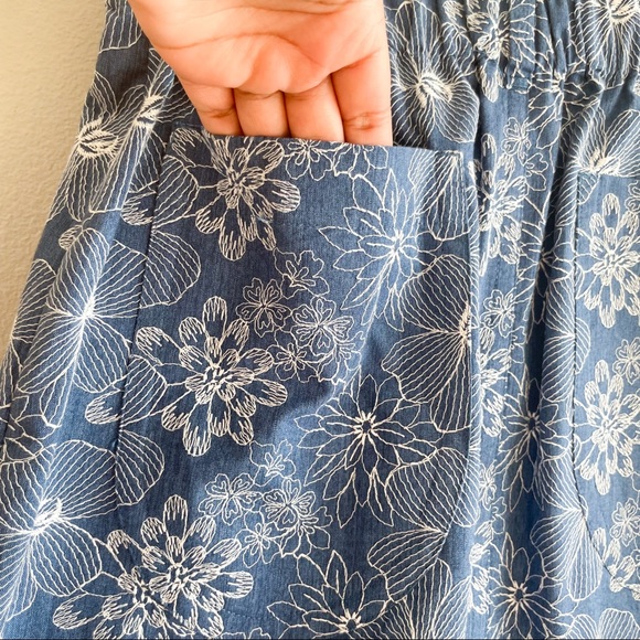 Julien David Vintage Tailored 1980's Look Floral Thread Embroidered Skirt - Picture 12 of 16